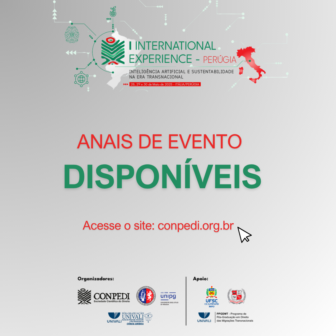 Anais de evento do I International Experience já estão disponíveis