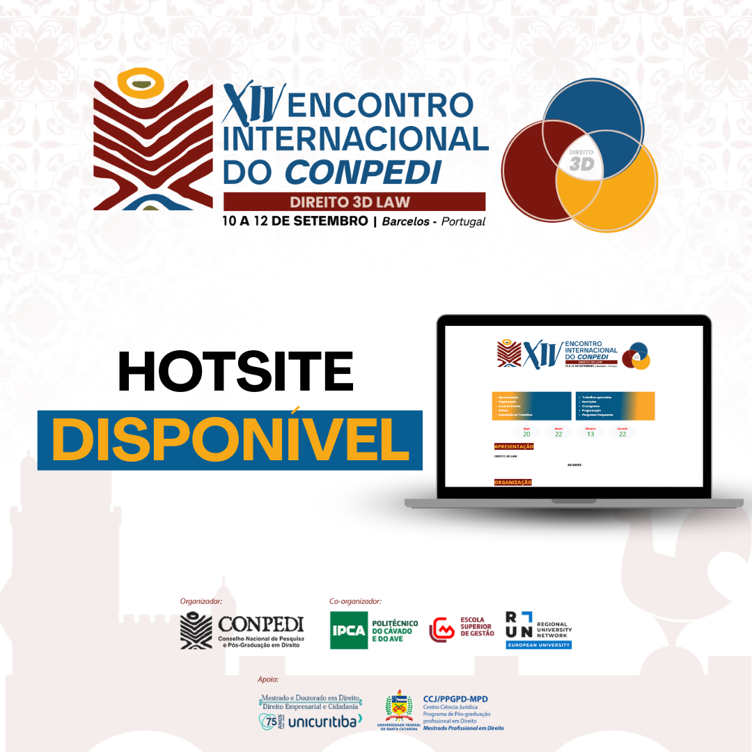 Hotsite do XIV Encontro Nacional do CONPEDI está disponível
