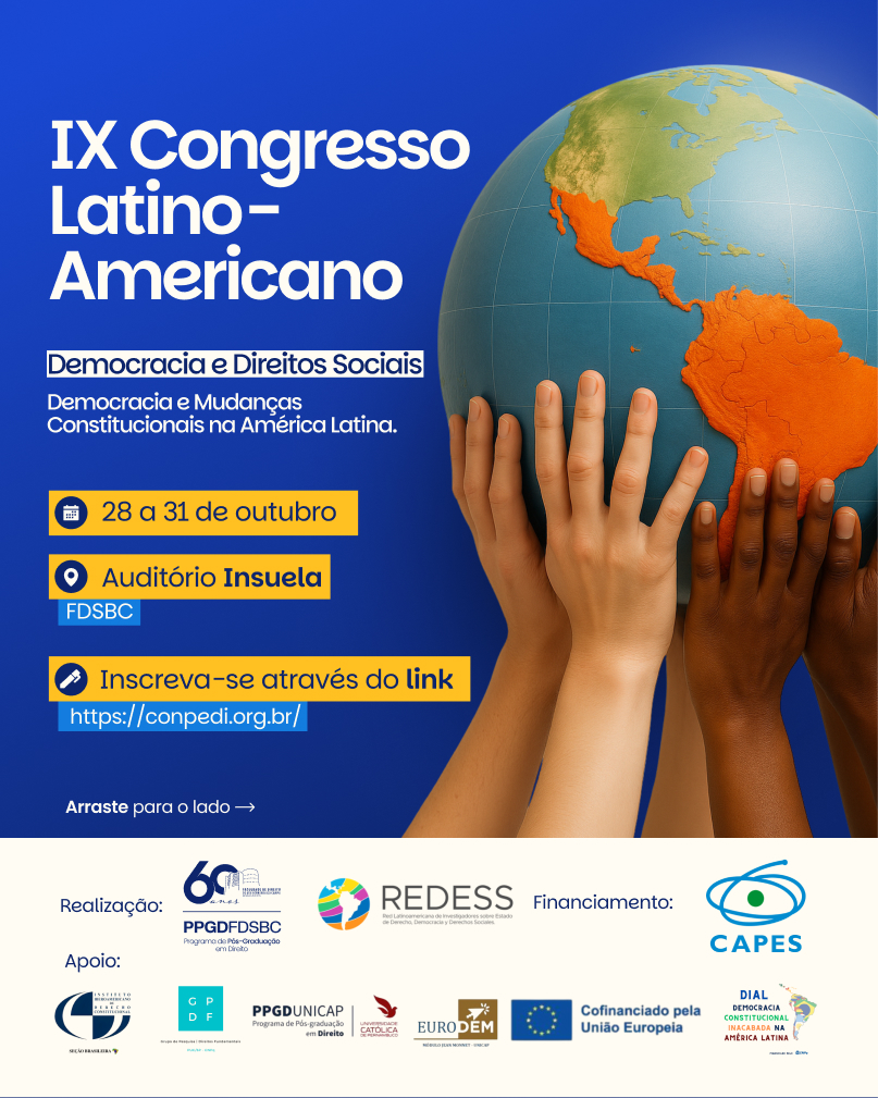 Confira a lista de trabalhos aprovados para o IX Congresso Latino-Americano – Democracia e Direitos Sociais